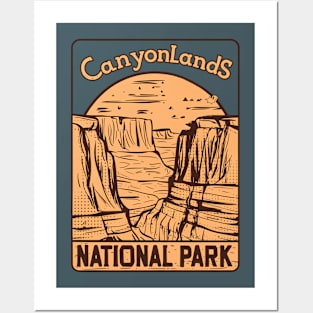 Canyonlands national park sunset Posters and Art